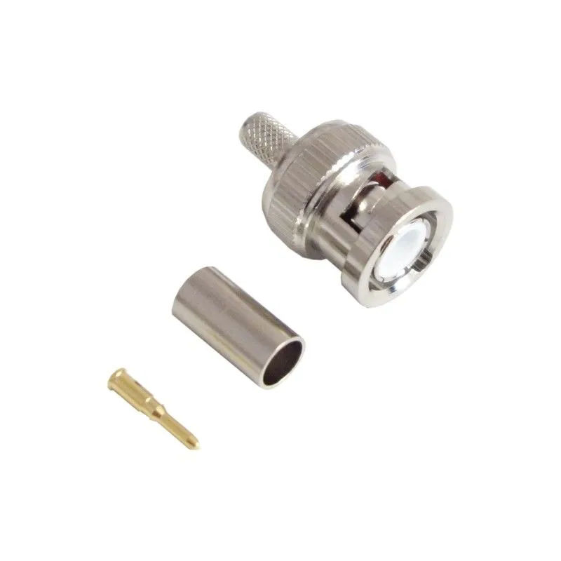 Разъём B-111F (BNC-male, обжимной, на кабель RG-58)