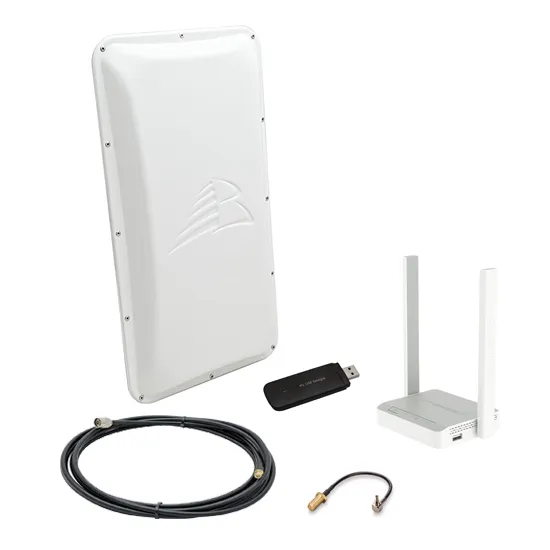 Комплект 3G/4G-WiFi Интернет на дачу 17 дБ Keenetic 4G + ASTRA