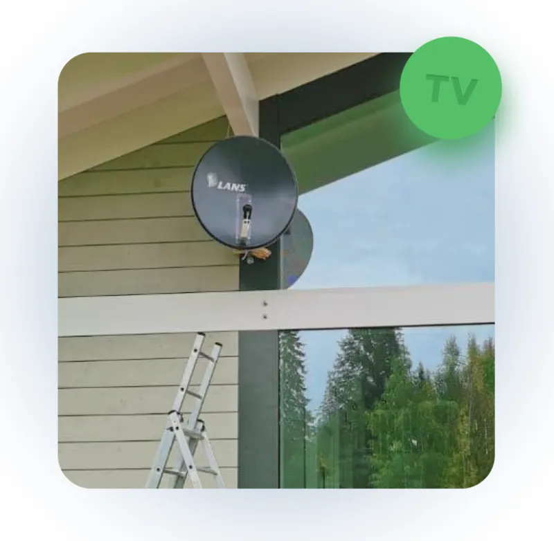 Установка телевизионного оборудования