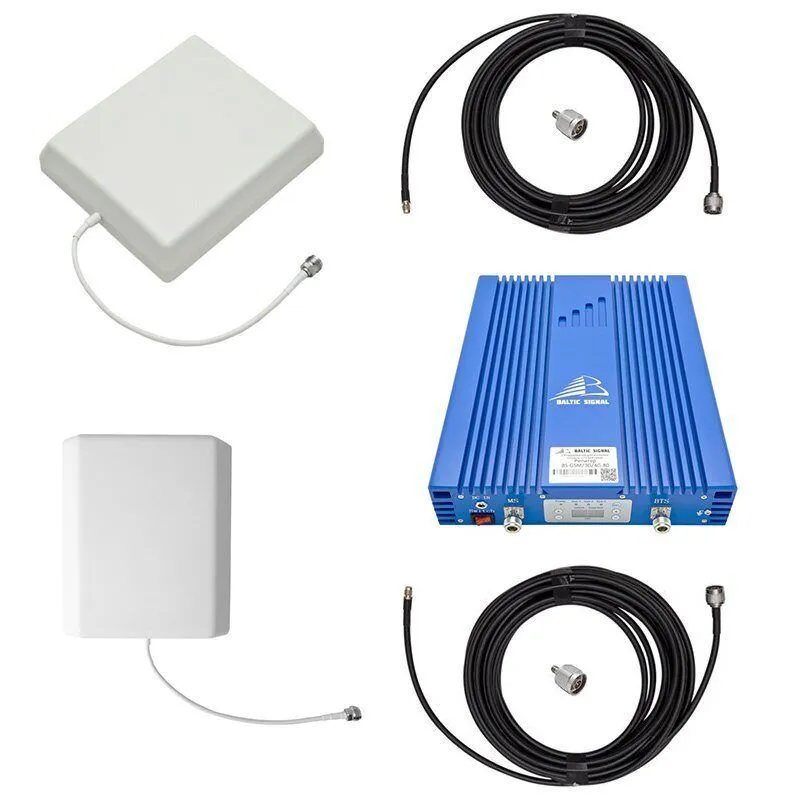 Комплект усиления GSM+3G+LTE Baltic Signal BS-GSM/3G/4G-80-kit (до 800 м2)