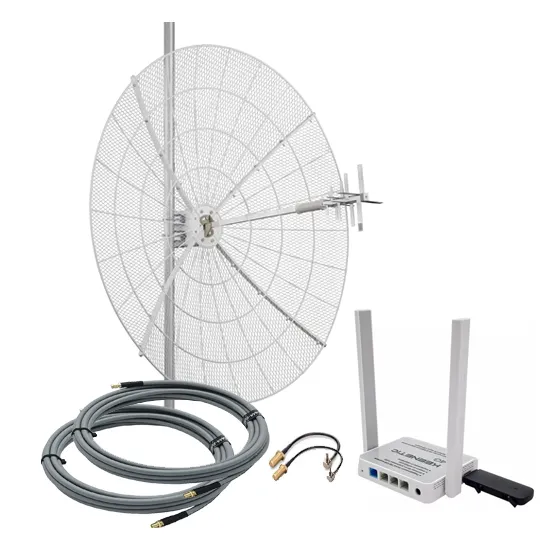 Комплект 3G/4G-WiFi Интернет в коттедж Максимум+ 2х27дБ