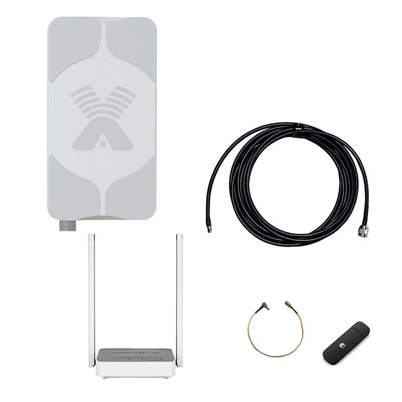 Комплект 3G/4G-WiFi Интернет на дачу Стандарт 17 дБ (роутер Keenetic 4G)