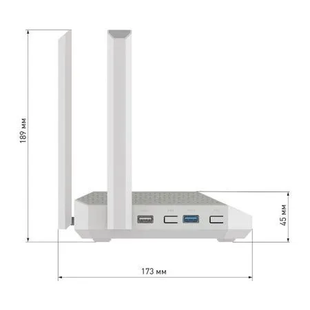 Купить netcraze ultra (nc‑1812) - мультигигабитный wi‑fi 6 ax5400 роутер по доступной цене | Полоса частот 