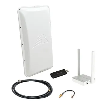 Комплект 3G/4G-WiFi Интернет на дачу 17 дБ Keenetic 4G + ASTRA