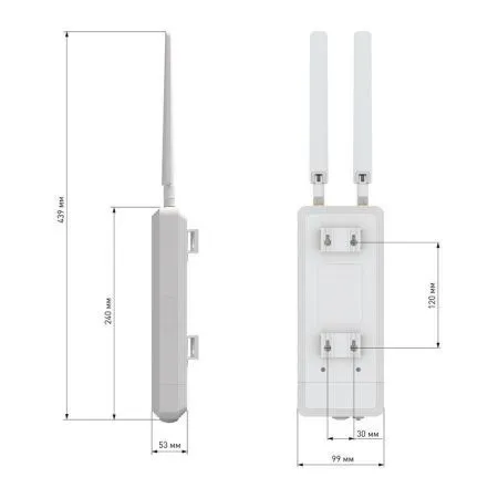 Netcraze Stellar 6 NAP-650 уличная точка доступа Wi‑Fi 6 AX3000 IP65 PoE фото 4