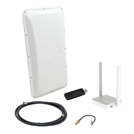Комплект 3G/4G-WiFi Интернет на дачу 17 дБ Keenetic 4G + ASTRA