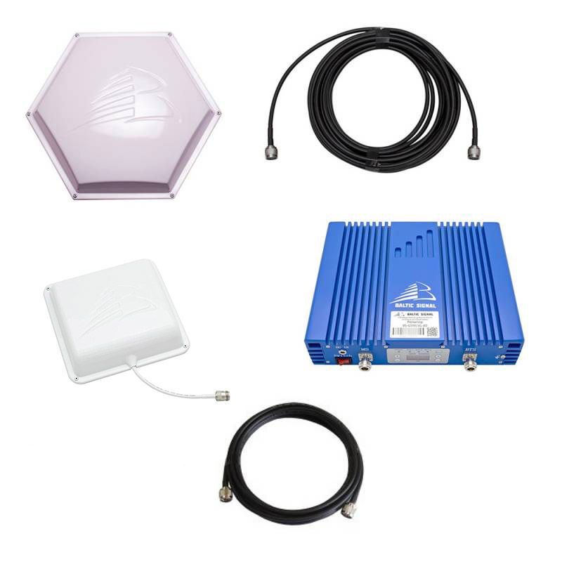 Усилитель GSM+3G Baltic Signal BS-GSM/3G-80-kit (до 800 м2)