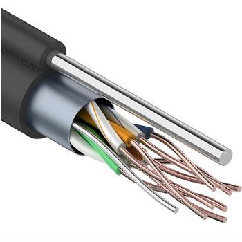 Кабель UTP 5E 4x2xAWG24, наружный с тросом, медь